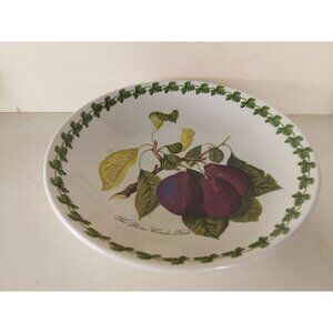 Portmerion Pomona 10 1/2" Low Pasta Serving Bowl Reine Claude Plum